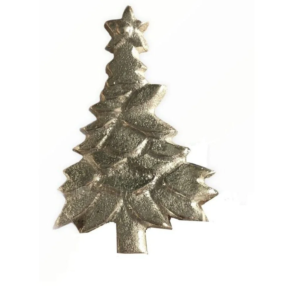 Tahari Home Napkin Rings Set Of 4 Christmas Tree Shaped Holiday Table Decor